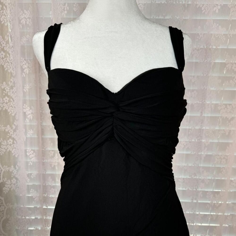 Vintage black ruched babydoll chest tank top🎀 - Picture 1 of 4